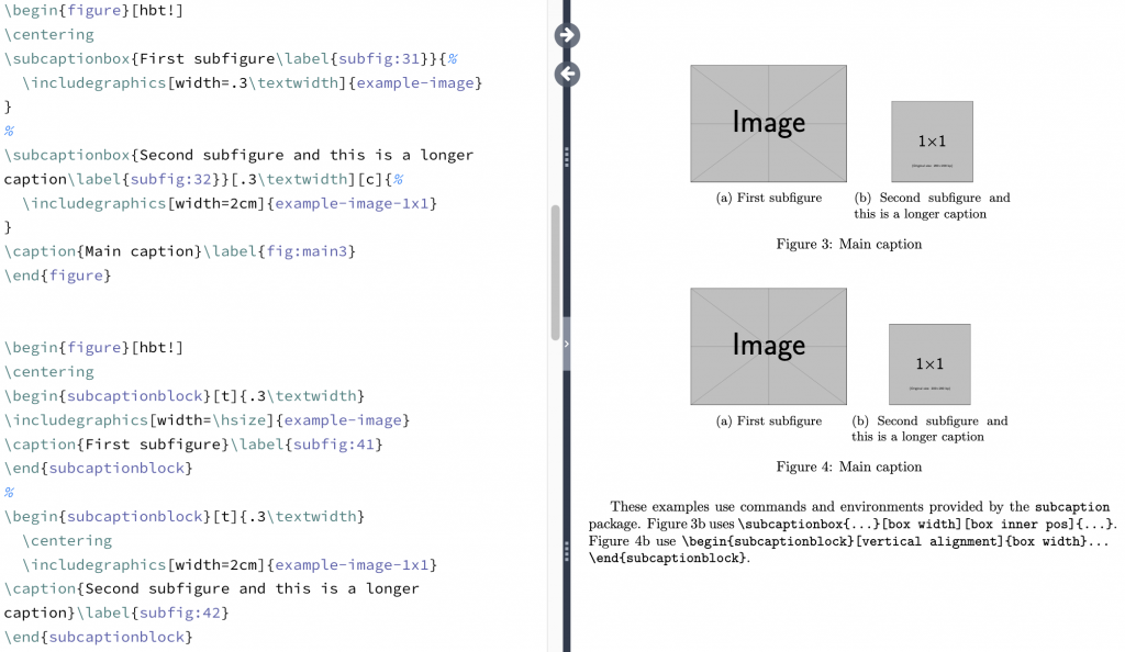 Using extended optional argument for subcaptionbox, and also the subcaptionblock environment